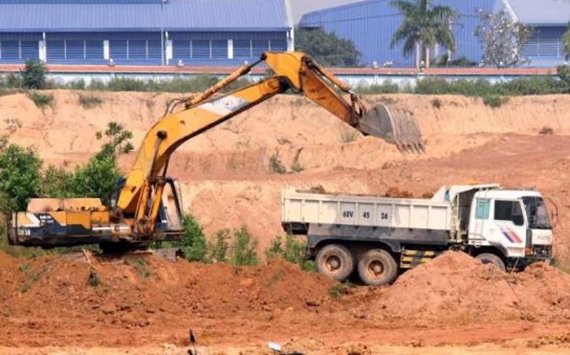 Dịch vụ san lấp mặt bằng nhà ở 