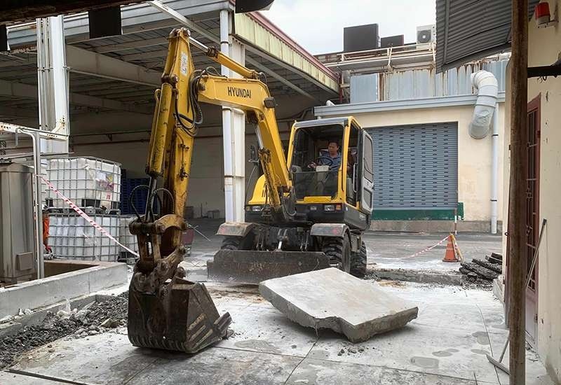 San lấp mặt bằng nhà